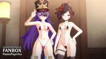 3D anime sex video with doggy-style activity and facial finish