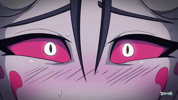 2D animated hentai with female domination and satan girl themes