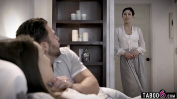 A man with an injured wife has hump with the mature woman who takes care of her.
