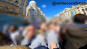 The biggest and most incredible ejaculation in my life in front of the whole world (Fallas)